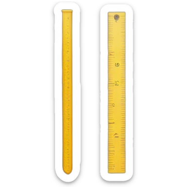 YELLOW RULER  sticker