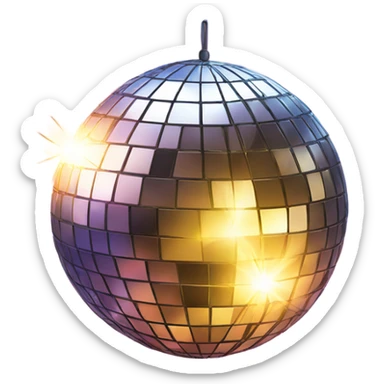 Disco ball sticker