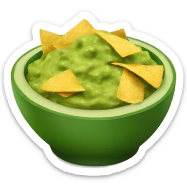 Guacamole and chips  sticker