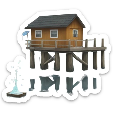 Dock holding an april in its melt sticker