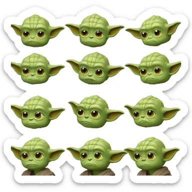 Yoda qui fait coucou sticker