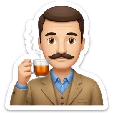 Çay içen baba sticker