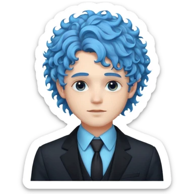 ethereal-pastel-transparent-translucent-gorgeous-spectral-dark-greyish-whitish-gloomy-man-with-blue-curly-hair-with-a-beautiful-black-suit sticker