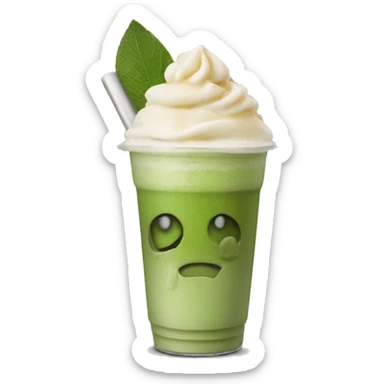 Matcha frappe  sticker