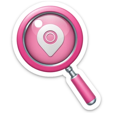 mix light pink dark pink and white girly internet wifi with a magnifying glass sticker