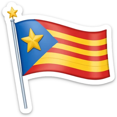 Make an a flag that is red blue red it’s a yellow star in the middle no stick  sticker