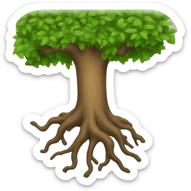 a tree root sticker