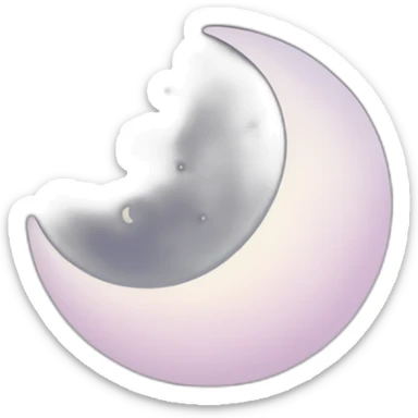 Sky moon sticker
