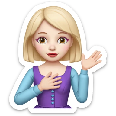 Icon for Puppet Theater: a girl puppet body with puppet face sticker