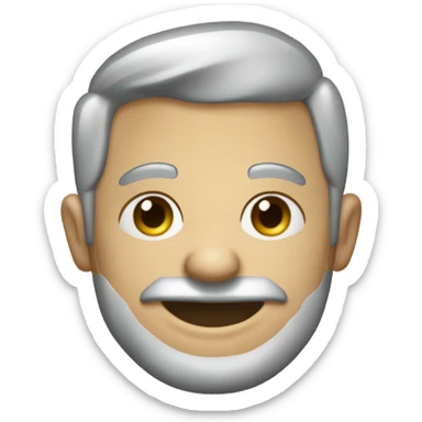 rapaz com carregando um cartaz acima da cabeça com o nome Martins sticker