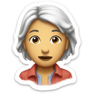 Thinking of you sis heart sticker