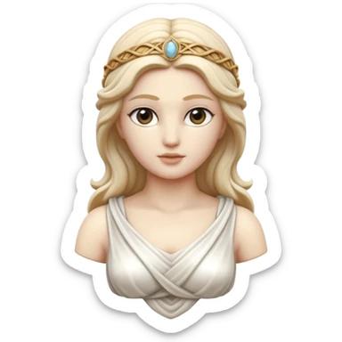 marble greek statue of greek goddess  sticker