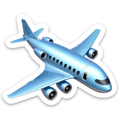Plane in a nose dive sticker