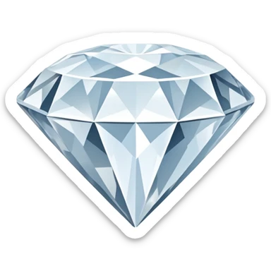 blue backround with a large white square that is rotated approximately 45 degrees, so it looks like a diamond shape instead of a normal square. sticker