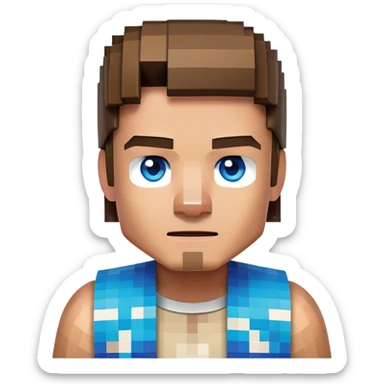 Minecraft Steve character sticker