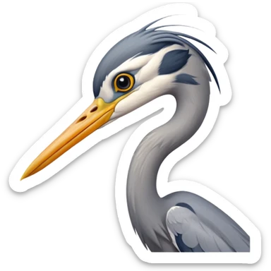  bird heron sticker