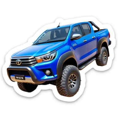 Toyota Hilux - Toyota (Model Year: 2021) (Iconic colour: Blue) sticker