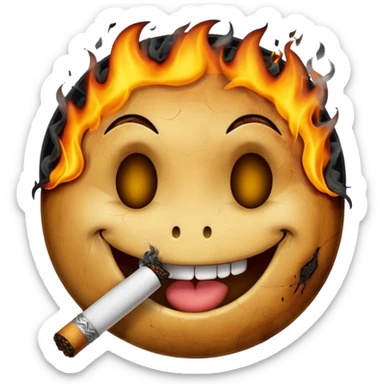 Smiley électrocution sticker