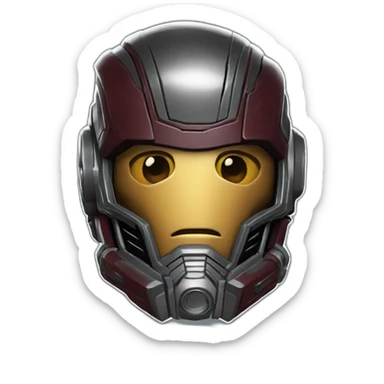 Star-Lord head sticker