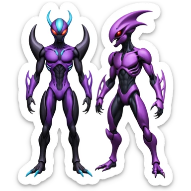 Darkrai-Deoxys-Xenomorph-Venom-Genesect-fusion, full body sticker