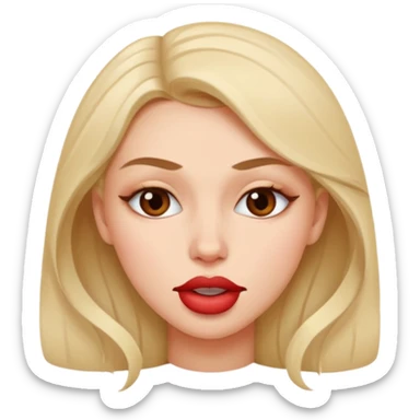 👁️🫦👁️💅💁🏼‍♀️ aguicheuse. Pas de rouge à lèvres mais elle se mord le coin de la lèvres  sticker