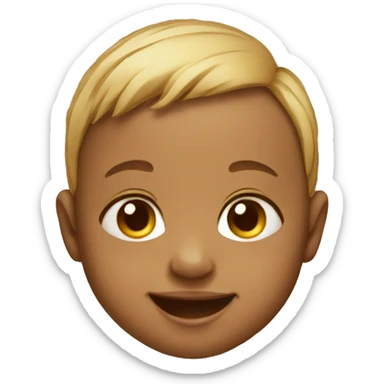 infant baby smiling sticker