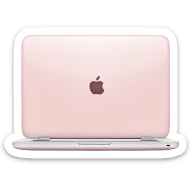 Light pink laptop sticker