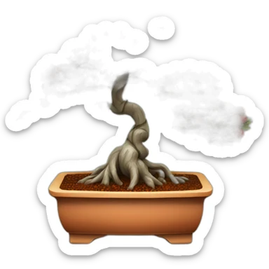 Bonsai tree with lots of chilli’s on it sticker
