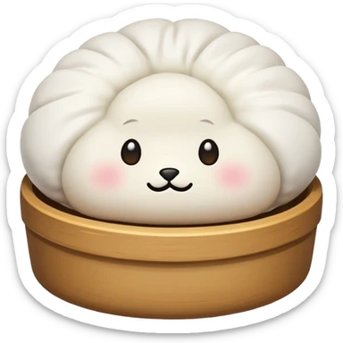 one steamed bun sticker