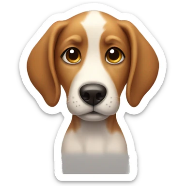a nodding puppy sticker
