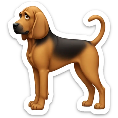 You got to be kidding Bloodhound dog full body sticker