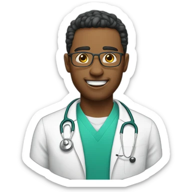 Crazy medical student sticker