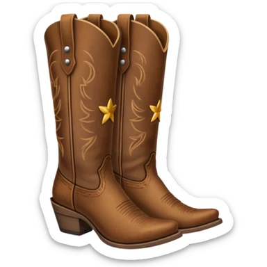 Cowgirl boots sticker