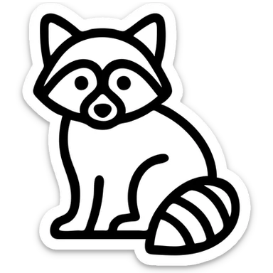 raccoon sticker