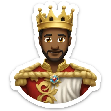 Create a N what look like a king  sticker