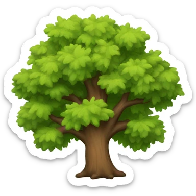 Oak tree sticker