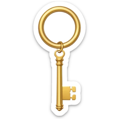chìa khóa vàng sticker