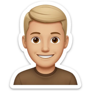 Neil Fanning with brown shirt sticker