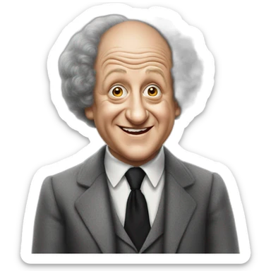 Young Larry fine of the three stooges sticker