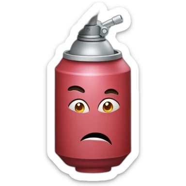 aerosol con piernas sticker