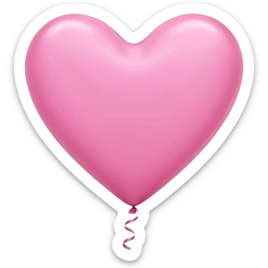 pink heart balloons sticker