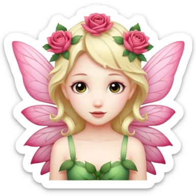 Rose wings,Flower Fairies. sticker