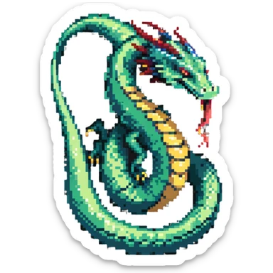 basilisk serpent with deadly stare sticker