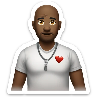 wounded heart sticker