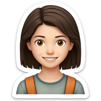 Teresa from the Maze Runner, smiling sticker