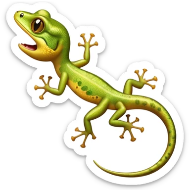 cinematic-gecko-realistic-full-body-climbing-emoji,-tiny-agile-frame-sticking-to-a-glass-surface-with-specialized-toes,-smooth-speckled-skin-in-rich-earthy-tones,-large-glistening-eyes-wide-and-watchful,-delicate-curved-tail-balancing-its-body,-tiny-mouth-hinting-at-an-adorable-smirk,-simplified-yet-realistic-focused-features,-highly-detailed,-glowing-with-a-subtle-warm-luminance sticker