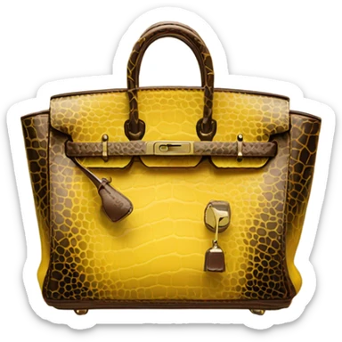 Birkin bag yellow  sticker