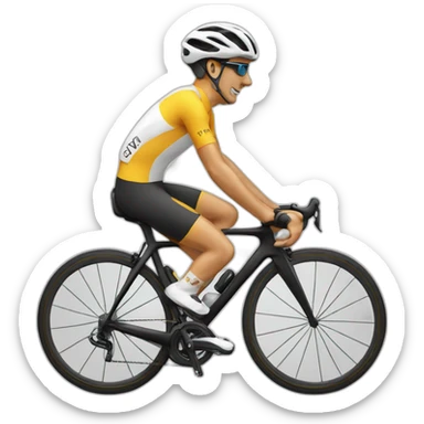 Road cycling sticker