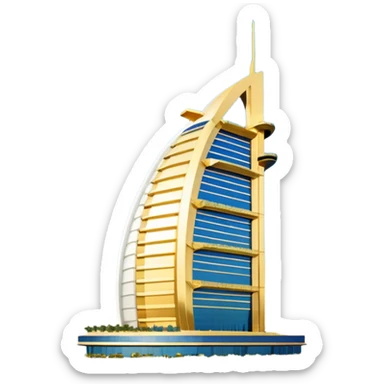 Burj al arab hotel sticker