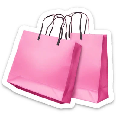 Pink victoria’s secret shopping bags sticker